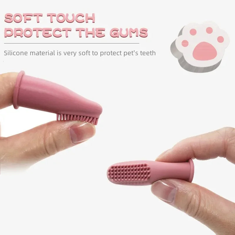 Ultra Soft Silicone Pet Finger Toothbrush