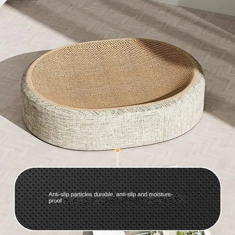 Oval Sisal Cat Scratcher Bed