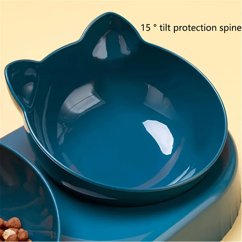 Three-in-One Cat Feeding Station