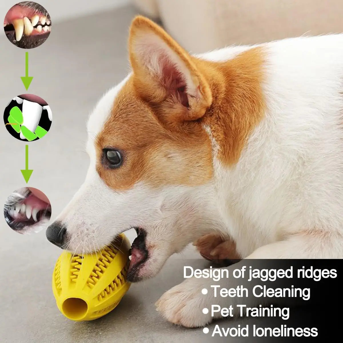 Natural Rubber Dog Chew Ball