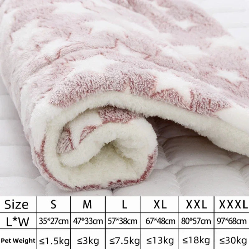 Thickened Flannel Pet Sleeping Mat