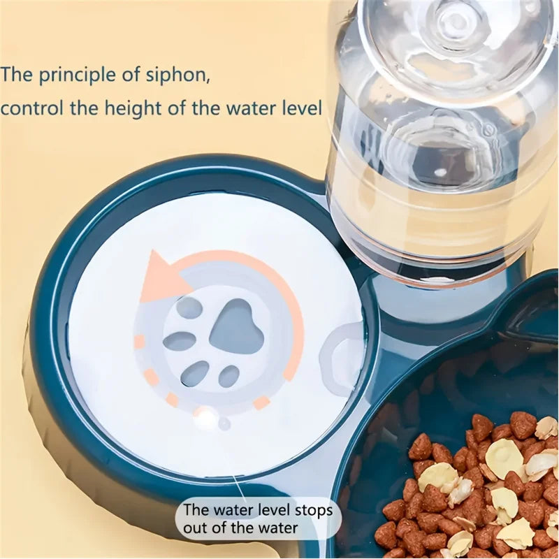 Three-in-One Cat Feeding Station