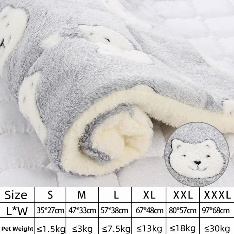 Thickened Flannel Pet Sleeping Mat