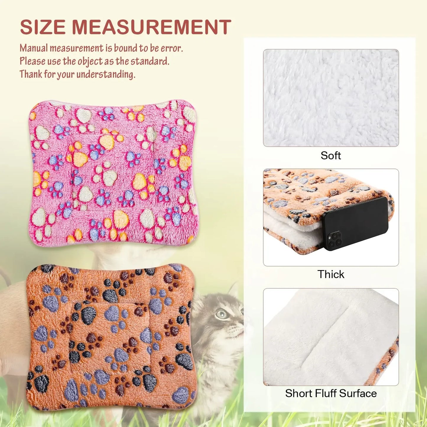 Thickened Flannel Pet Sleeping Mat