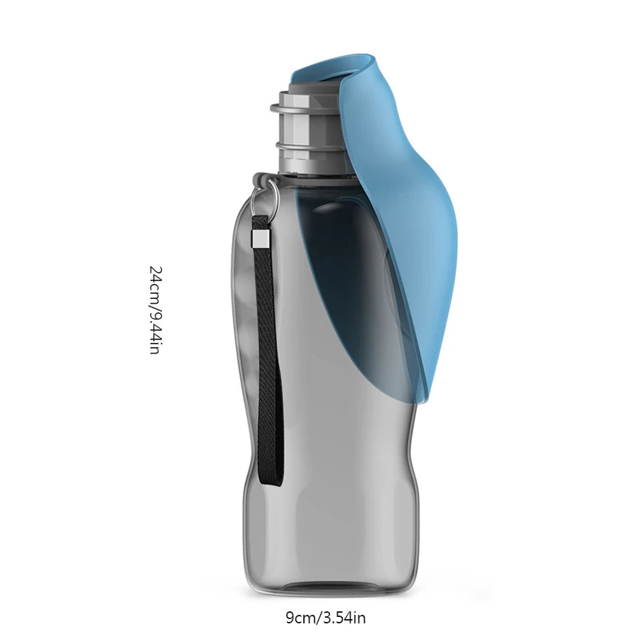 Portable Dog Water Bottle with Leaf Cup