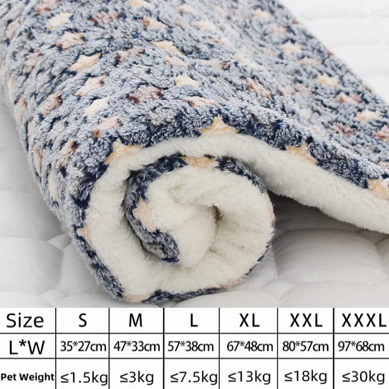 Thickened Flannel Pet Sleeping Mat