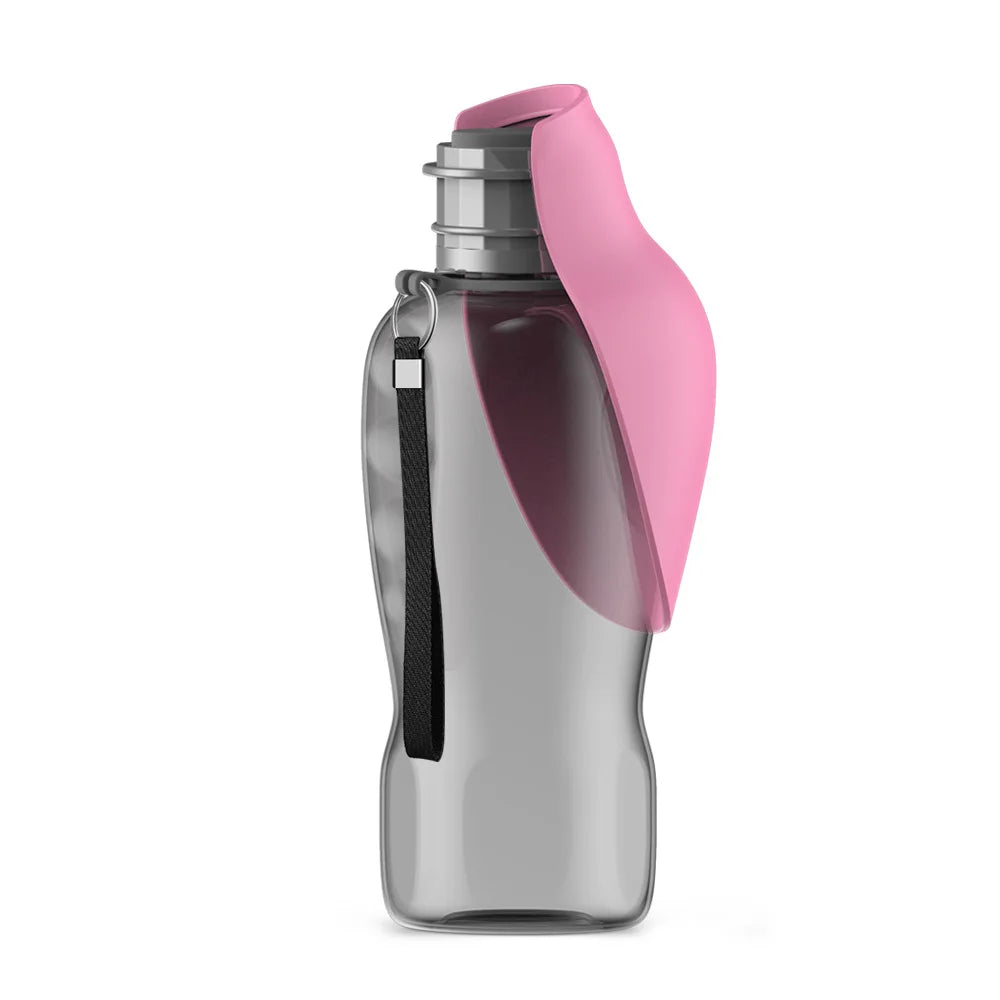 Portable Dog Water Bottle with Leaf Cup