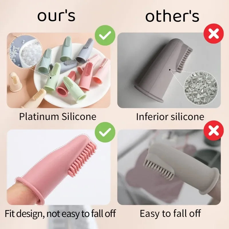Ultra Soft Silicone Pet Finger Toothbrush