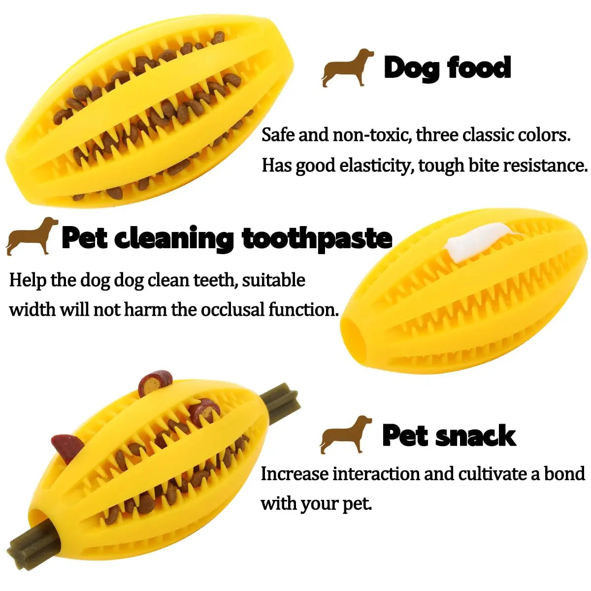 Natural Rubber Dog Chew Ball
