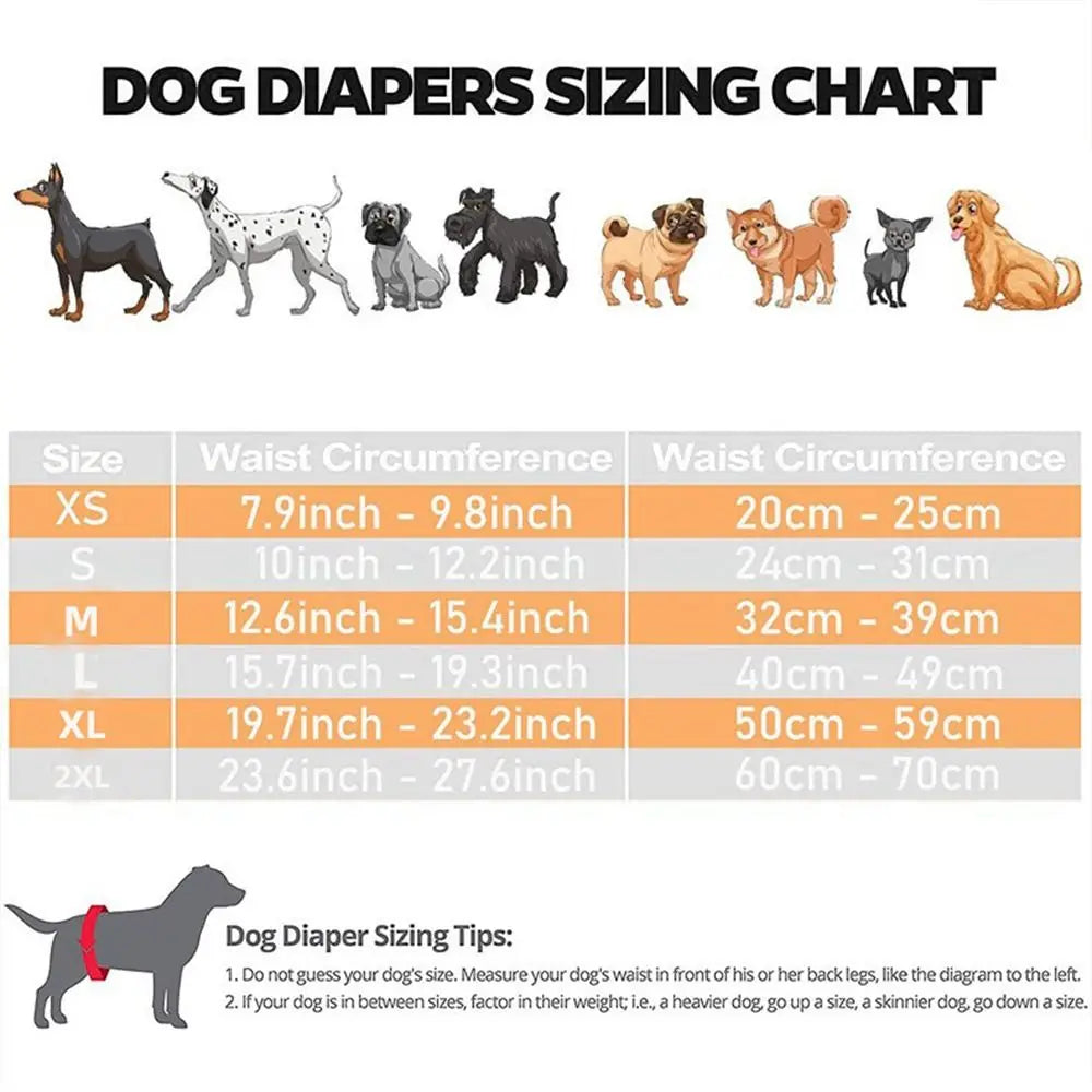 Adjustable Dog Sanitary Pants