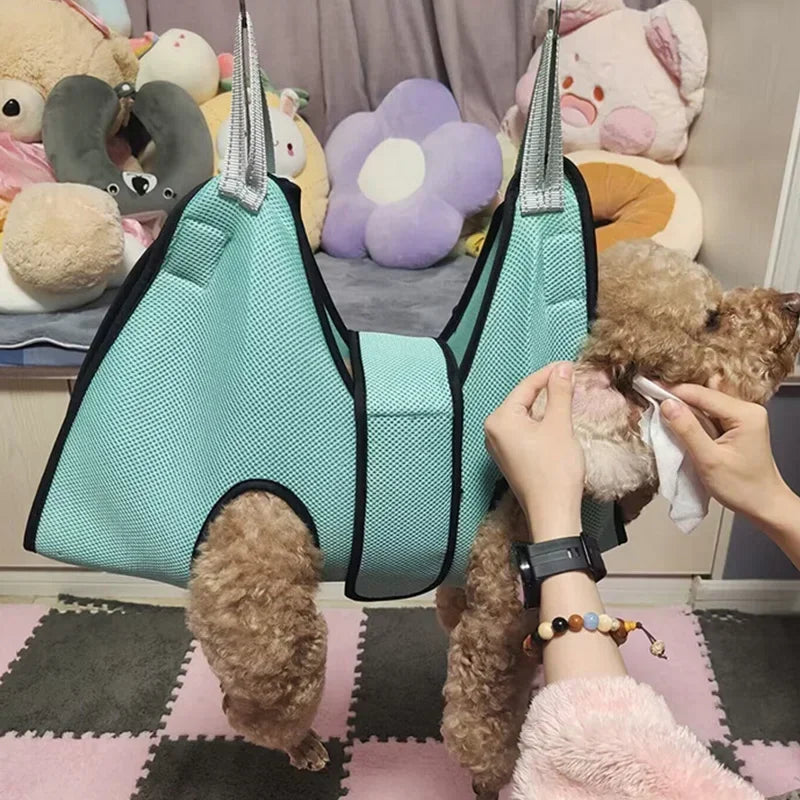 Pet Grooming Hammock with Nail Clipper