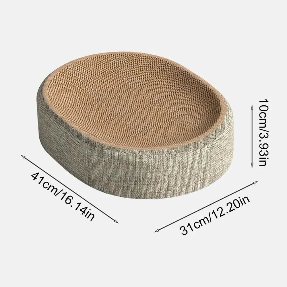 Oval Sisal Cat Scratcher Bed