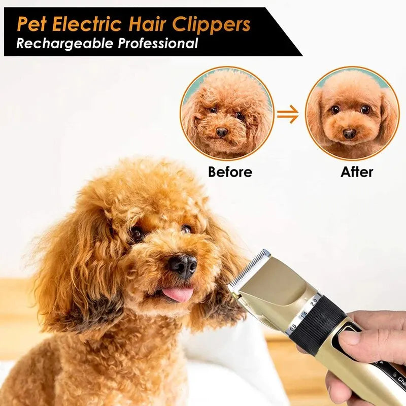 Cordless Pet Hair Clippers Set