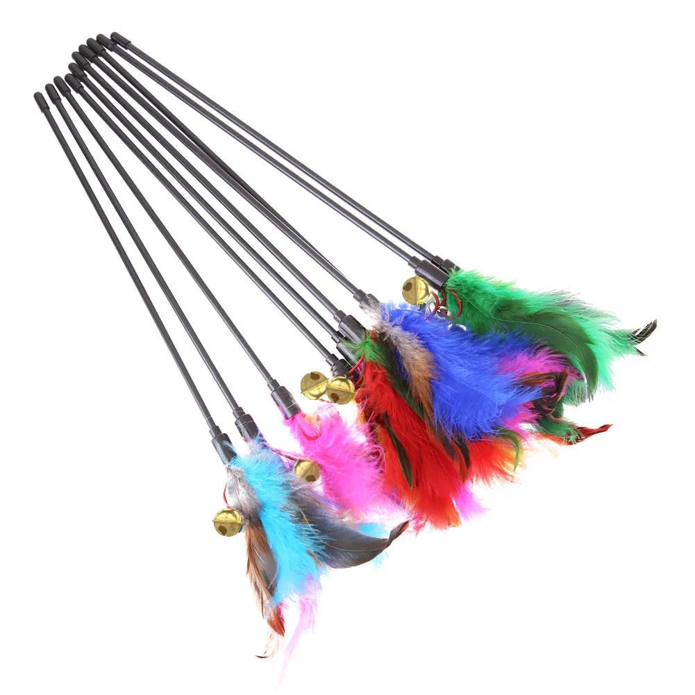 5-Piece Cat Feather Wand Set
