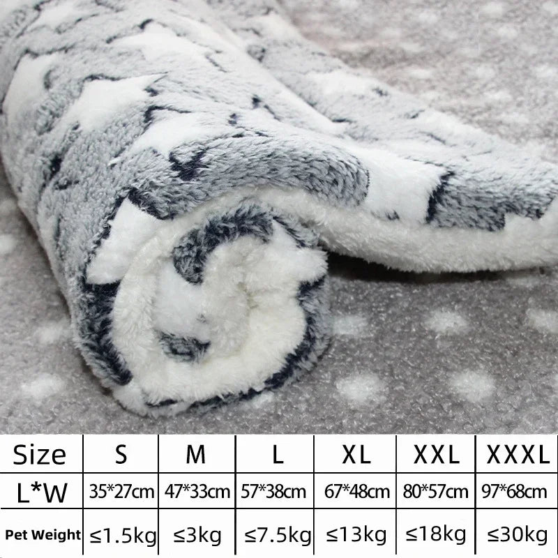 Thickened Flannel Pet Sleeping Mat