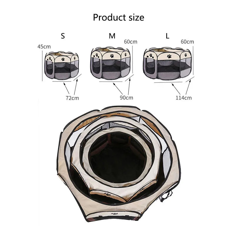 Foldable Octagonal Pet Tent