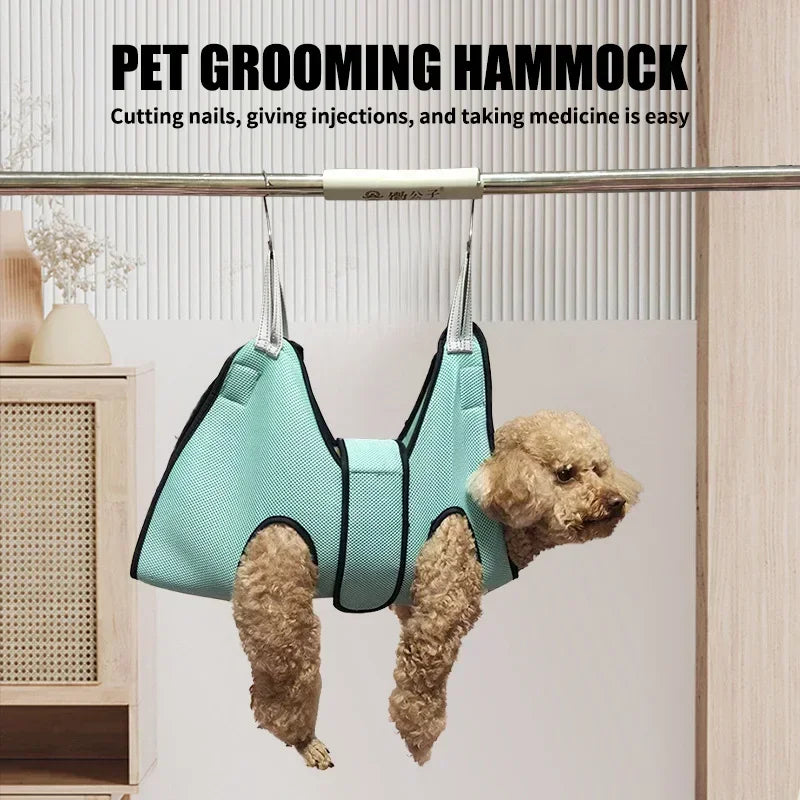 Pet Grooming Hammock with Nail Clipper