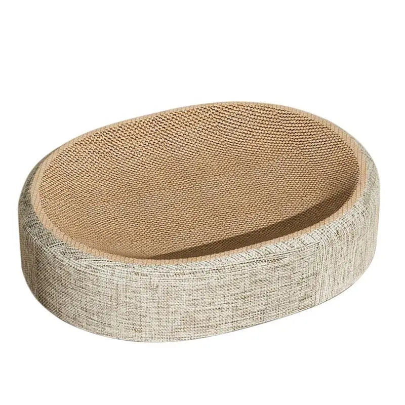 Oval Sisal Cat Scratcher Bed