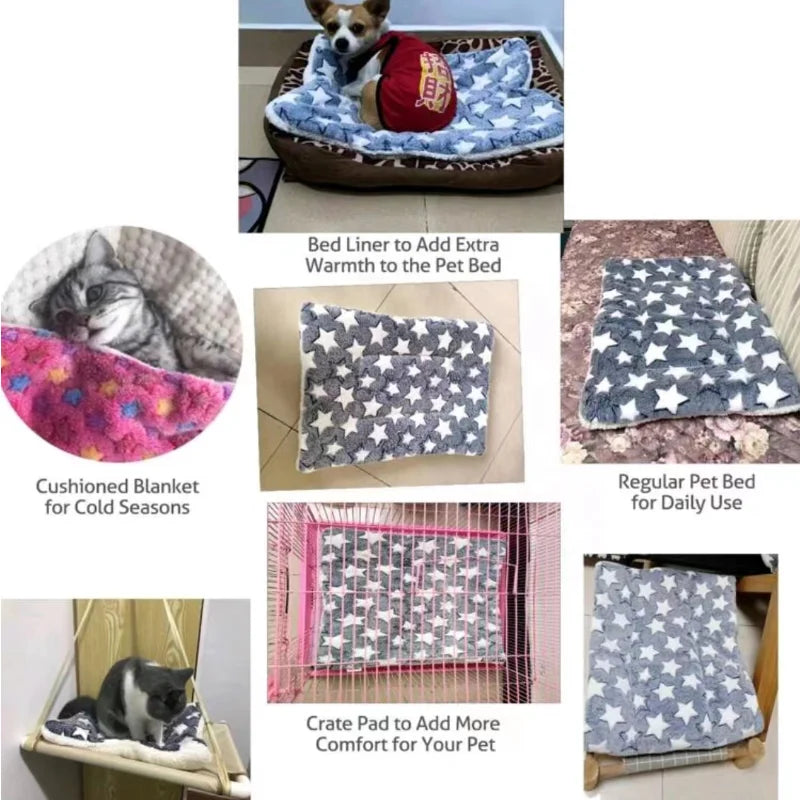 Thickened Flannel Pet Sleeping Mat
