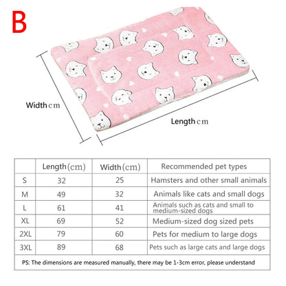 Thickened Flannel Pet Sleeping Mat