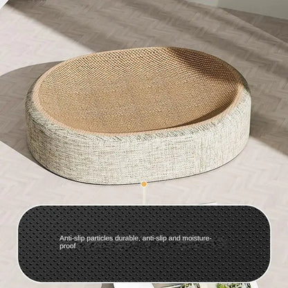 Oval Sisal Cat Scratcher Bed