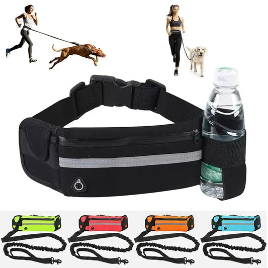 Hands-Free Dog Leash with Waist Bag