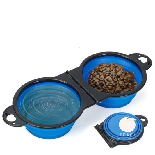 Foldable Dual Pet Bowl