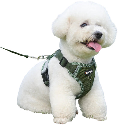 Reflective Breathable Pet Harness with Leash