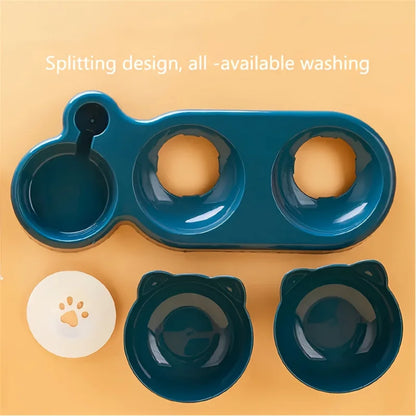 Three-in-One Cat Feeding Station