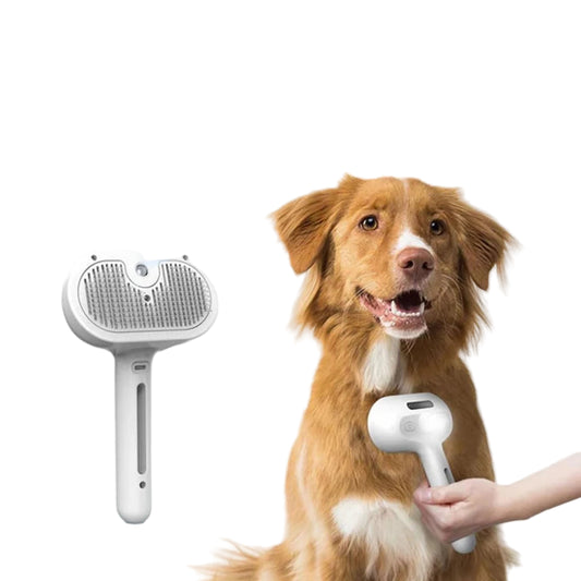 Steam Spray Pet Grooming Brush