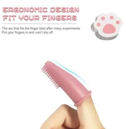 Ultra Soft Silicone Pet Finger Toothbrush