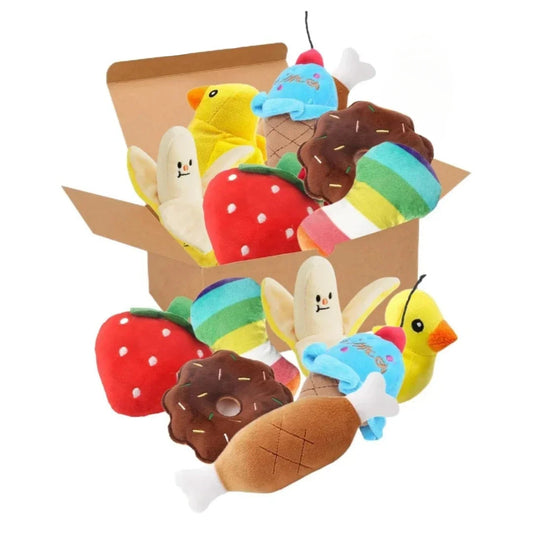 7-Piece Plush Dog Toy Set
