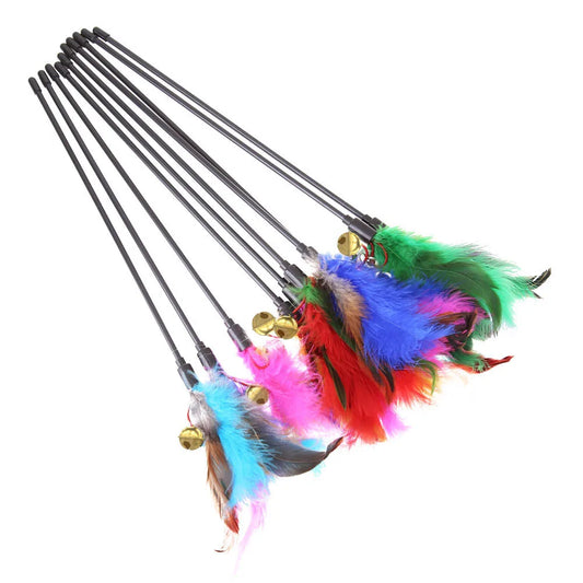 5-Piece Cat Feather Wand Set