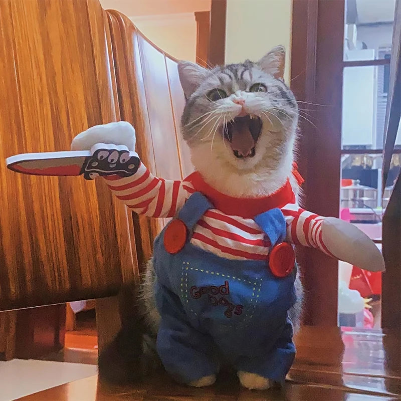 Halloween Cat Costume Jumpsuit