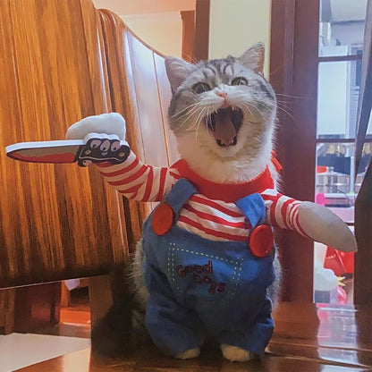 Halloween Cat Costume Jumpsuit