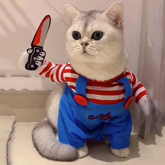 Halloween Cat Costume Jumpsuit