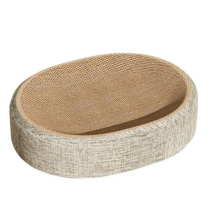 Oval Sisal Cat Scratcher Bed
