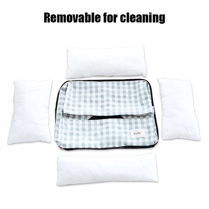 Striped Cotton Pet Sofa Bed