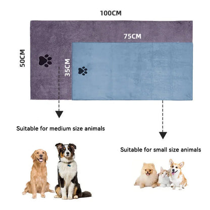 Microfiber Pet Bath Towel